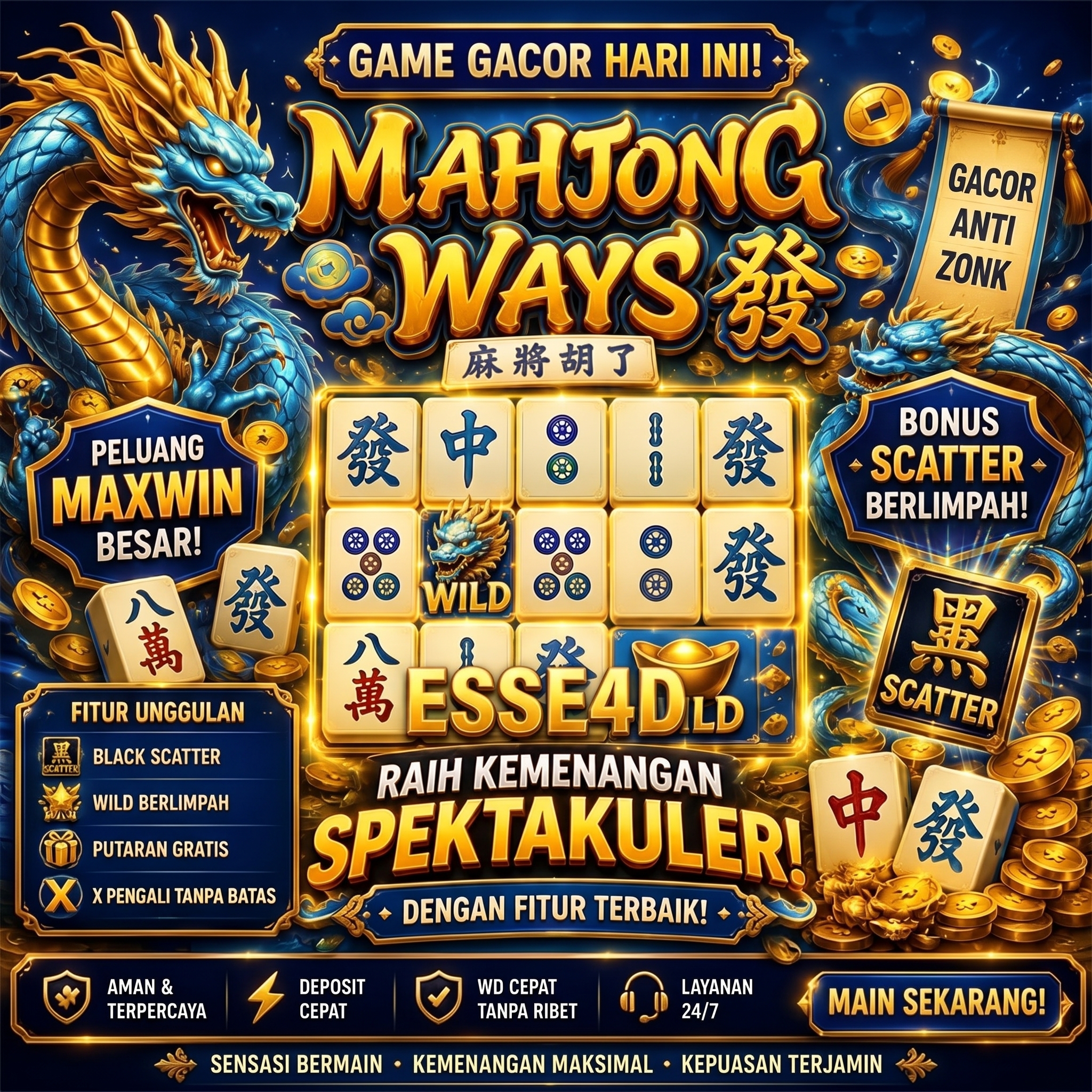 Thumbnail 1 of 3, Poster, ESSE4D - Aplikasi Togel 4D Online Dengan Prediksi Terpercaya Akurat designed and sold by ESSE4D.